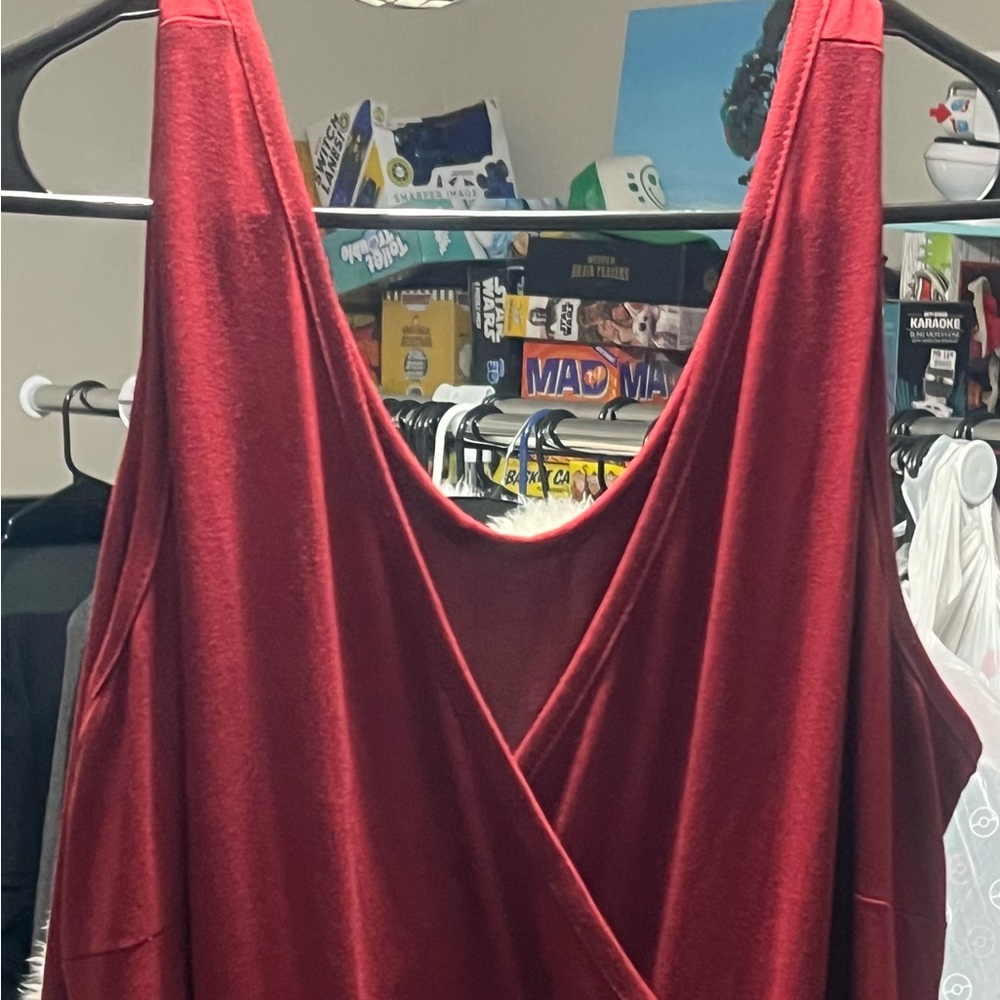 Elegant Red Women's Dress size 3x , Amazon brand - Picture 3 of 7